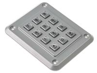 1k120102 Storm IP65 12 Key Die Cast Zinc Keypad
