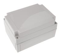 pc-150100-hg-enclosure Fibox MNX Series Grey Polycarbonate Enclosure, IP66, IP67, Grey Lid, 180 x 130 x 100mm