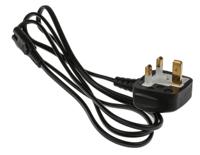 452-669 RS PRO IEC C7 Socket to Type G UK Plug Power Cord, 1.5m