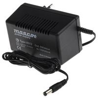 8513-512 Mascot 2.4W Plug-In AC/DC Adapter 5 → 12V dc Output, 200 → 300mA Output