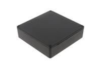 1590qbk Hammond 1590 Series Black Die Cast Aluminium Enclosure, IP54, Black Lid, 120 x 120 x 34mm