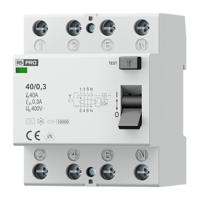 284-2374 RS PRO Residential RCCBs, 40A, 4 Pole, 300mA, Type A, 400V