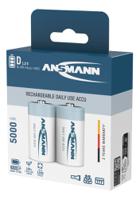5030922 Ansmann MaxE Ansmann NiMH Rechargeable D Batteries, 5Ah