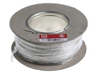 183-9225 RS PRO White 0.5mm² Hook Up Wire, 1/0.8 mm, 100m, PVC Insulation