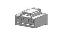 510670400 Molex Receptacle Crimp Connector Housing, 3.5mm Pitch, 4 Way, 1 Row