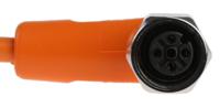 evt004 ifm electronic Right Angle Female 4 way M12 to Unterminated Sensor Actuator Cable, 5m
