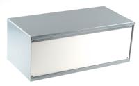 232-282 RS PRO Grey Cold Rolled Steel Instrument Case, 406 x 197 x 159mm