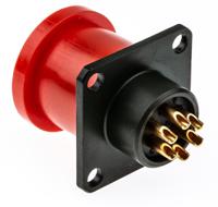 62gb-12e10-06pn Amphenol Limited, 62GB 6 Way Box Mount MIL Spec Circular Connector ReceptacleOlive, Pin Contacts,Shell Size 10, Bayonet