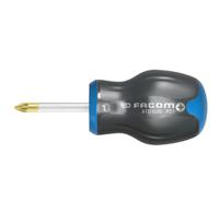 atd1x25 Facom Pozidriv Stubby Screwdriver, PZ1 Tip, 25 mm Blade, 81 mm Overall