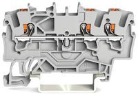 2201-1301 WAGO  TOPJOB S, 2201 Series Grey, 1.5mm², Single-Level, Push-In Cage Clamp Termination, ATEX, IECEx