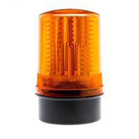 led201-02-01 Moflash LED201 Series Amber Multiple Effect Beacon, 24 V dc, Box Mount, Surface Mount, LED Bulb, IP65