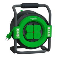 imt33161 Schneider Electric 40m 4 Socket Extension Reel, 230 V, IP44