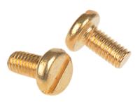 483-1381 RS PRO Slot M3 Pan Brass Machine Screws DIN 85 x 6.0mm