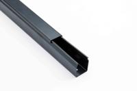 23471000n Betaduct 2347 Black Slotted Panel Trunking, W25 mm x D37.5mm, L2m, Noryl
