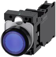 3su1102-0ab50-3fa0 Siemens SIRIUS ACT 3SU11 Series Illuminated Push Button Complete Unit, 22mm Cutout, SPST, IP66, IP67, IP69(IP69K)