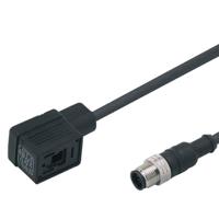 e11434 ifm electronic Male 1 way M12 to Female 1 way Valve Connector Actuator/Sensor Cable, 2 m