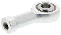 382-318 RS PRO M5 x 0.8 Female Steel Rod End, 5mm Bore, 35mm Long, Metric Thread Standard, Female Connection Gender