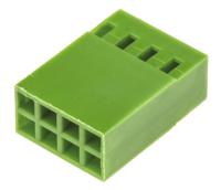 925367-4 TE Connectivity, AMPMODU MOD IV Female Connector Housing, 2.54mm Pitch, 8 Way, 2 Row