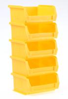 484-3823 RS PRO PP Storage Bin, 90mm x 100mm x 50mm, Yellow