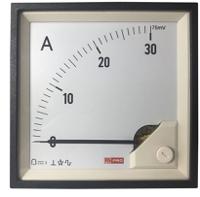 186-2504 RS PRO Analogue Panel Ammeter 0/30A For Shunt 75mV DC, 92mm x 92mm, 1 % Moving Coil