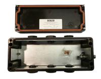 cep197575pau CE-TEK CEP Series Black Polyester Junction Box, IP66, ATEX, 75 x 190 x 75mm