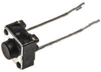 fsm4jrt TE Connectivity Black Button Tactile Switch, SPST 50 mA @ 24 V dc 1.4mm Surface Mount