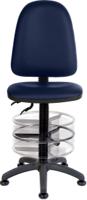 625-816 RS PRO Blue Polyurethane Drafting Chair, 100kg Weight Capacity