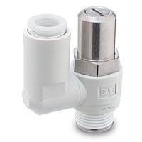 as2301f-01-06sd SMC AS2 Series Threaded Pneumatic Silencer & Exhaust Restrictor Function Fitting, R 1/8 Inlet Port, 6mm Tube Inlet