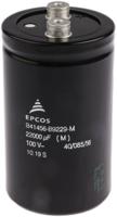b41456b9229m600 EPCOS 22000μF Aluminium Electrolytic Capacitor 100V dc, Screw Terminal - B41456B9229M600