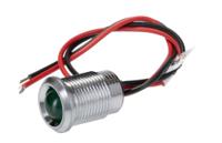 130-1093 RS PRO Green Panel Mount Indicator, 220V ac, 14mm Mounting Hole Size, Lead Wires Termination, IP67