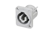 nac3mpxxb Neutrik Mains Plug, 20A Black, Grey, Panel Mount Nylon, 250 V