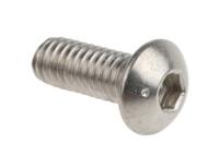 232-8186 RS PRO Stainless Steel Hex Socket Button Screw, ISO 7380, M4 x 10mm