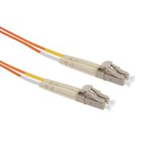 536-7106 RS PRO LC to LC Duplex Multi Mode OM1 Fibre Optic Cable, 62.5/125μm, Orange, 1m