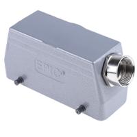 1911300071200300 EPIC H-BE Heavy Duty Power Connector Hood, 24 Contacts, M25 Thread, Side Entry