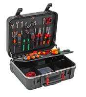 253-7438 RS PRO 2 drawers  Polypropylene Tool Case 2 Wheels, 430 x 320 x 190mm