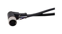 rnd-205-01225 RND Female 4 way Angled Socket M12 to Free End Cable Connector Cable, 5 m