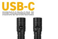 nsexplorer-cx1000 Nightsearcher Spot Beam Torch Black - Rechargeable 1000, 133 mm
