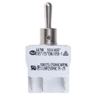 647h2k APEM Toggle Switch, Panel Mount, (On)-Off-(On), DPST, Solder Lug Terminal, 250V ac