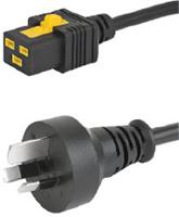 60512050 Schurter IEC C19 Socket to Type I Australian Plug Power Cord, 2m
