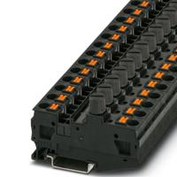 3025042 Phoenix Contact  PT Series Black, Single-Level, Fused
