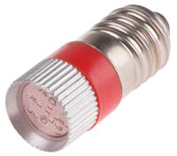 206-700 RS PRO Red LED Indicator Lamp, 48V ac/dc, E10 Base, 10mm Diameter, 70/70mcd