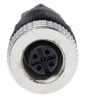 933139100-elka-4012-pg7-black Hirschmann Circular Connector, 4 Contacts, Cable, M12 Connector, Socket, Female, IP67, E Series