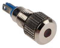 820-0573 RS PRO Red Panel Mount Indicator, 24V, 8mm Mounting Hole Size, Lead Wires Termination, IP67