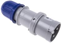 2133233 Scame IP44 Blue Cable Mount 2P + E Industrial Power Plug, Rated At 32A, 230 V