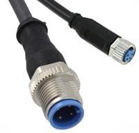 1-2273111-4 TE Connectivity Female 4 way M8 to Male 4 way M12 Sensor Actuator Cable, 1.5 m