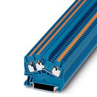 3211906 Phoenix Contact  PITS 2.5-TWIN BU Series Blue, 0.14 → 4mm², Single-Level, Push In Termination