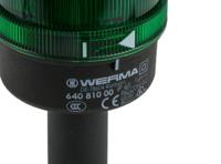 64924006 Werma KombiSIGN 71 Series Red/Green Signal Tower, 2 Lights, 24 V, Tube-mounted