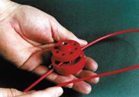 pro-lock-15-m-cable-pprop-ssteel-rd Brady Red 6-Lock Polypropylene Moulding, Stainless Steel Cable Lockout Devices, 6.50mm Shackle