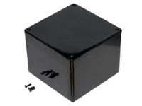 1591vbk Hammond 1591 Series Black Flame Retardant ABS Enclosure, IP54, Black Lid, 120 x 120 x 94mm