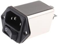 fn9264b-10-06 Schaffner 10A, 250 V ac Panel Mount IEC Inlet Filter FN9264B-10-06, Faston